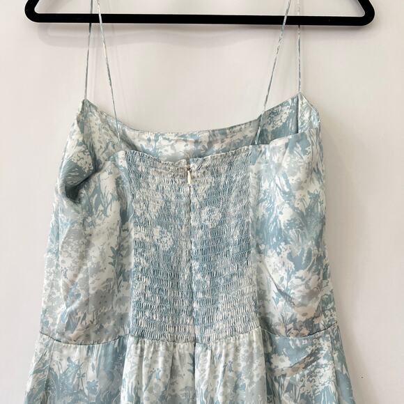 Reformation Womens Frankie Silk Dress Idyllic Size 10 NWT - Picture 6 of 8